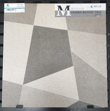 600x600mm Inkjet Ceramic Tile In Bathroom , Custom Made Grey Ceramic Floor Tile